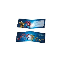 Invitations Transformers - 6 unités