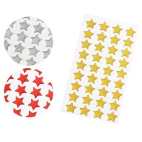 Sticker pailleté étoile 3D 1,8 cm - 36 pièces