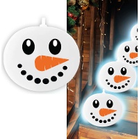 Ballons en latex à effigie de bonhomme de neige lumineux - 5 unités