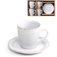 Tasse à café Motas 250 ml gris - DCasa - 4 services