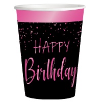 Gobelets Elegant Pink de 250 ml - 8 unités
