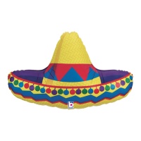 Ballon chapeau mexicain 86 cm - Grabo