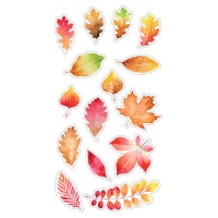 Autocollants feuilles d'automne - 1 feuille