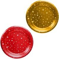 assiettes à étoiles de 18 cm - 6 pièces