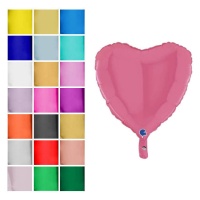 Ballon coeur métallique 46 cm - Grabo