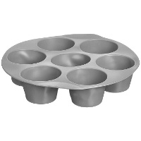 Moule de 21 x 21 x 4,5 cm pour friteuse à air avec 7 compartiments