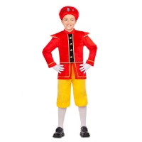 Costume de page royal rouge pour enfants