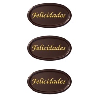 Panneau de félicitations en chocolat - Dekora - 210 unités