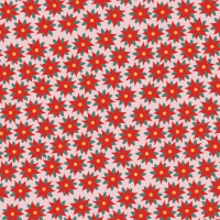 Papier cadeau rouge avec poinsettia 2.00 x 0.70 m - 1 pc.