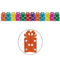Guirlande de boîtes cadeaux en papier - 3 m