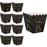 Boîte de Gold Elegant avec des chiffres - 12 unités