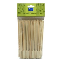 Brochettes en bambou manche plat 18 cm - 100 pcs.