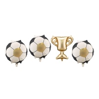 Ballon Champion de football 33 cm - 4 pièces