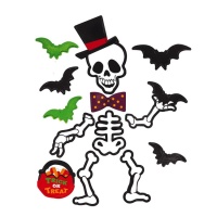 Squelette drôle d'Halloween avec aimants