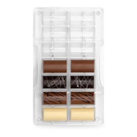 Moule cylindre à chocolat moyen 20 x 12 cm - Decora - 14 cavités