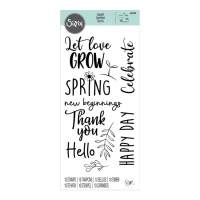 Tampons acryliques New Beginnings par Olivia Rose - Sizzix - 10 pièces