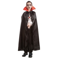 Cape de vampire avec col rouge 97 cm pour enfants