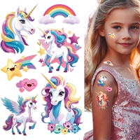Tatouages temporaires - Licornes