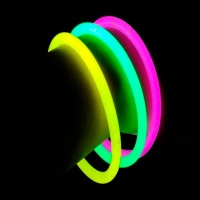 Bracelets lumineux en couleurs assorties - 3 pcs.