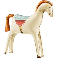 Ballon-cheval crème de 68,5 cm