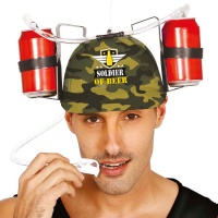 Casque militaire pour boire