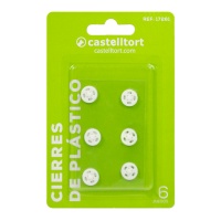 Mousquetons en plastique de 1 cm - Castelltort - 6 paires