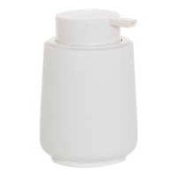 Distributeur de savon blanc uni de 12,9 cm