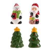 Figurines de Noël 3 cm assorties - Dekora - 50 pcs.