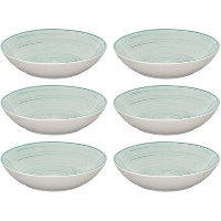 Assiette creuse en spirale de 21 cm - 6 unités
