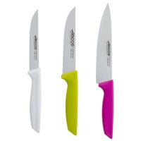 Set de 3 jolis couteaux de cuisine aux couleurs du printemps - Arcos