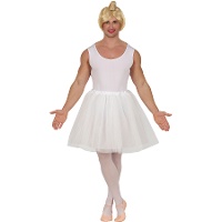 Costume de danseuse blanc pour homme