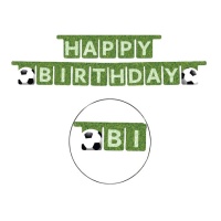 Couronne de football Happy Birthday 3 m