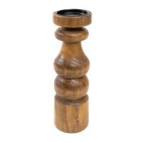 Bougeoir en bois 30 cm - DCasa