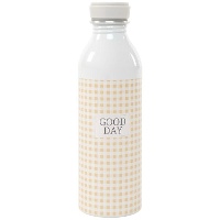 Bouteille de 0,54 L en aluminium jaune vichy