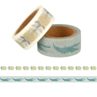 Washi tape crocodiles et ananas - 5 m