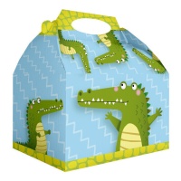 Boîte en carton en forme de crocodile - 12 pièces