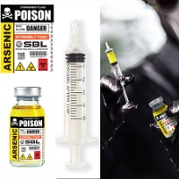 Flacon de poison avec seringue - 1 unité