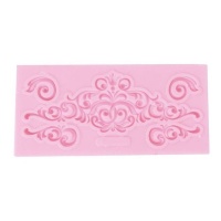 Moule silicone rectangulaire décoratif 13,6 x 6,5 cm - Artis decor