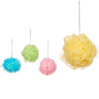 Éponge de bain Pompom en couleurs vives - 1 pc.