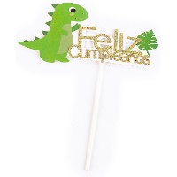 Topper pour gâteau de Dinosaure joyeux anniversaire