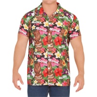 Chemise homme Aloha Hawaiian Flower Costume Shirt