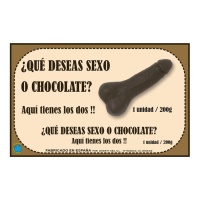 Pénis de chocolat 200 gr - 1 pièce