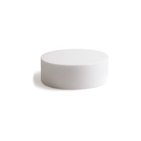 Base ronde en polystyrène 17,5 x 7,5 cm - Decora