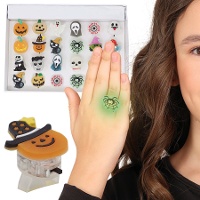 Bague d'Halloween lumineuse assortie - 1 unité