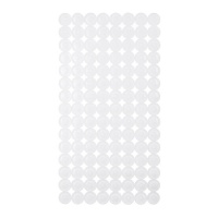 Tapis de douche antidérapant 68 x 36 cm en brique blanche