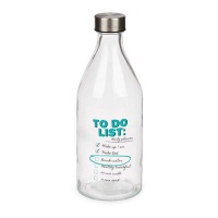 Bouteille To do list de 1000 ml avec bouchon en acier