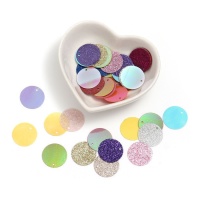 paillettes en cercle de 2 cm avec paillettes - 5 gr