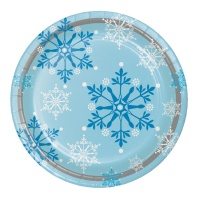 Assiettes Snow Flakes 22 cm - 8 pcs.