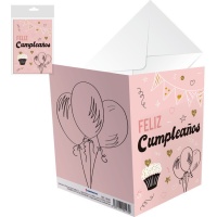 Carte d'anniversaire Cupcake