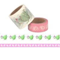 Ruban Washi de La vie est simple fleurs 5 m - 2 pcs.